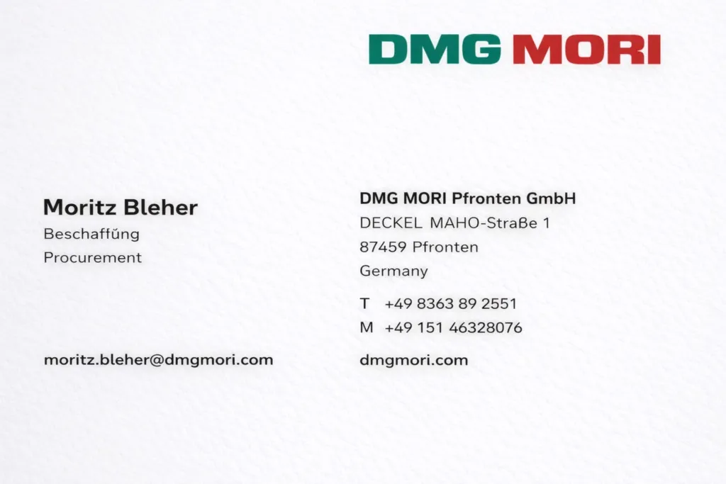 Company logo: DMG MORI Pfronten GmbH, Germany