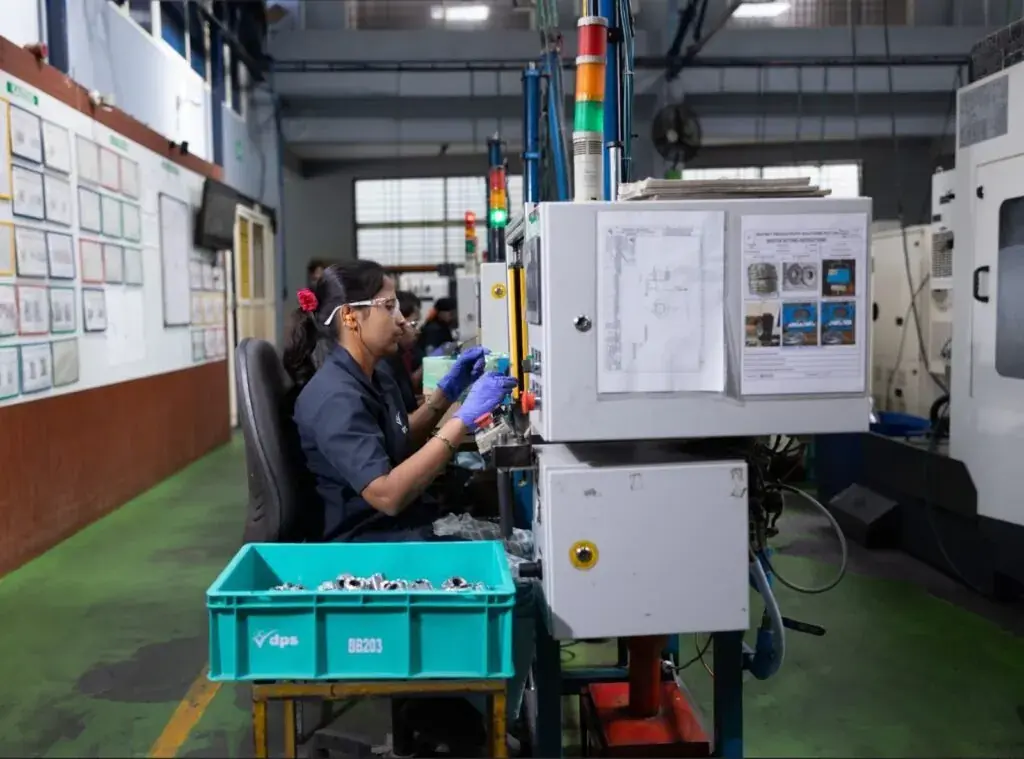 DPS team members at work on the production floor
