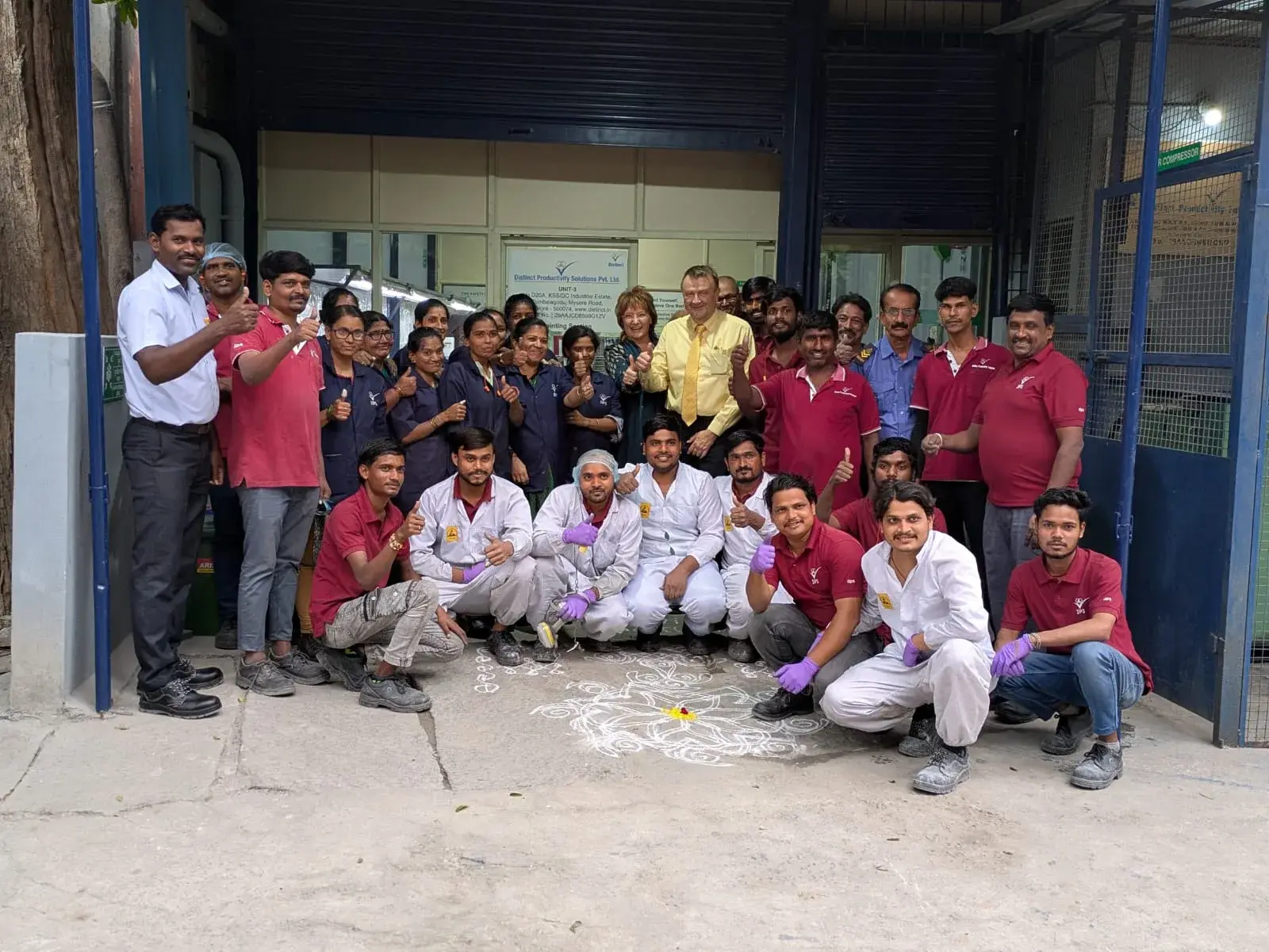 Siemens AG visitors with the DPS team