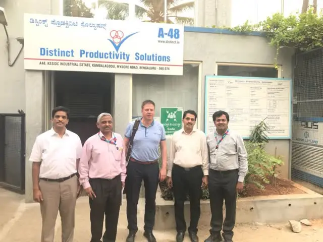 Mr. Peter Luff, Global Purchase Head – Spark Plug Division, Robert Bosch GmbH, visited DPS in April 2018 to witness the new plug shell line, with Mr. S. Badarinath and Mr. A. Hariharan of Robert Bosch Ltd., Bangalore.
