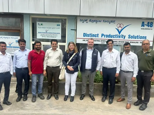 Visit of Bosch Rexroth AG, NuP2 – Germany: Mrs. Melanie Meller, Head Purchasing – NuP2 and Mr. Marcus Ullrich, Head Purchasing – External Gear Pump Division.